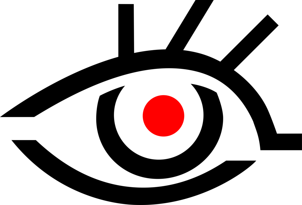 Vector Illustration of Human Eye Symbol