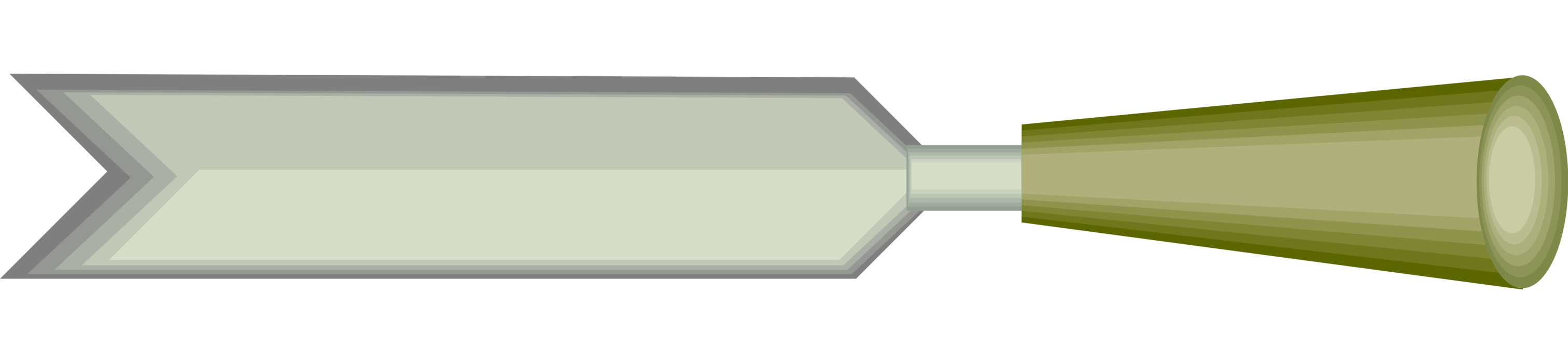 Vector Illustration of Carpentry and Woodworking Chisel Tool