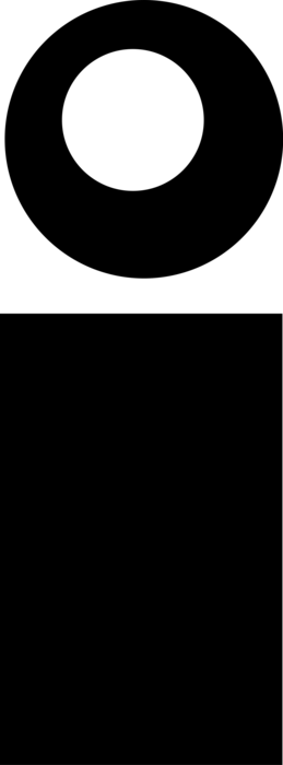 Vector Illustration of Alphabet Written Symbol Letter I