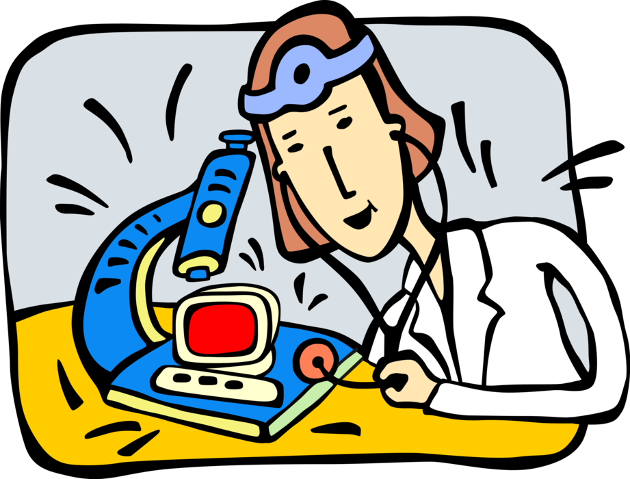 Vector Illustration of Computer Service and Repair Technician
