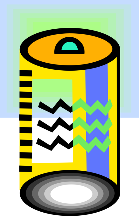 Vector Illustration of Alkaline Battery Cell Energy Source Powers Electrical Devices
