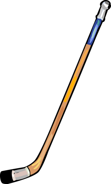 Vector Illustration of Sport of Ice Hockey Equipment Stick