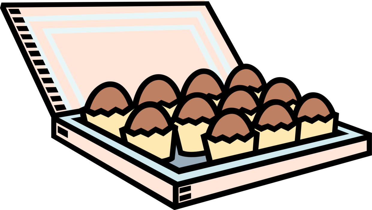 Vector Illustration of Sweet Confection Chocolate Candy Made From Cocoa
