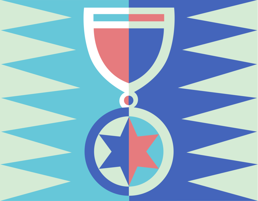 Vector Illustration of Military Medal of Honor