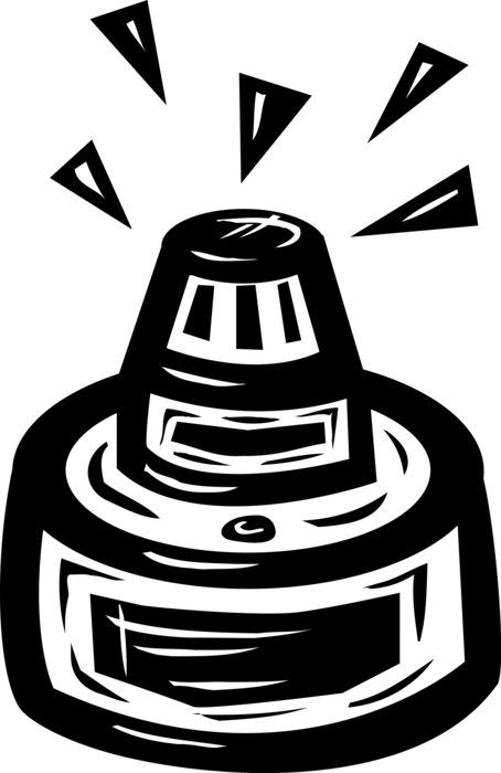 Vector Illustration of Ink Bottle Inkwell