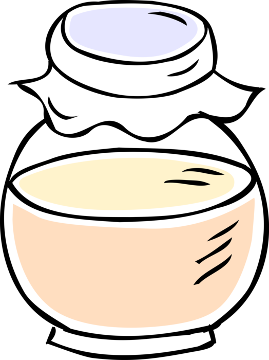 Vector Illustration of Homemade Preserves Jelly or Jam