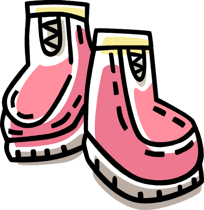 Vector Illustration of Winter Boots Footwear Provide Warmth