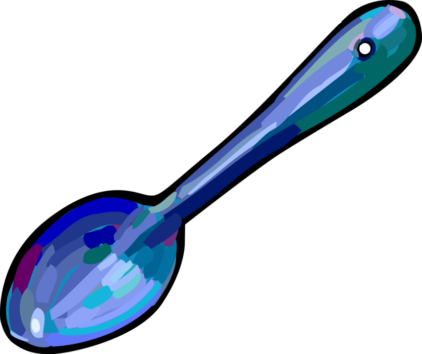Vector Illustration of Eating Utensil Spoon