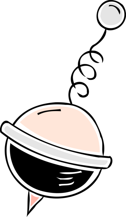 Vector Illustration of Child's Spinning Top Toy