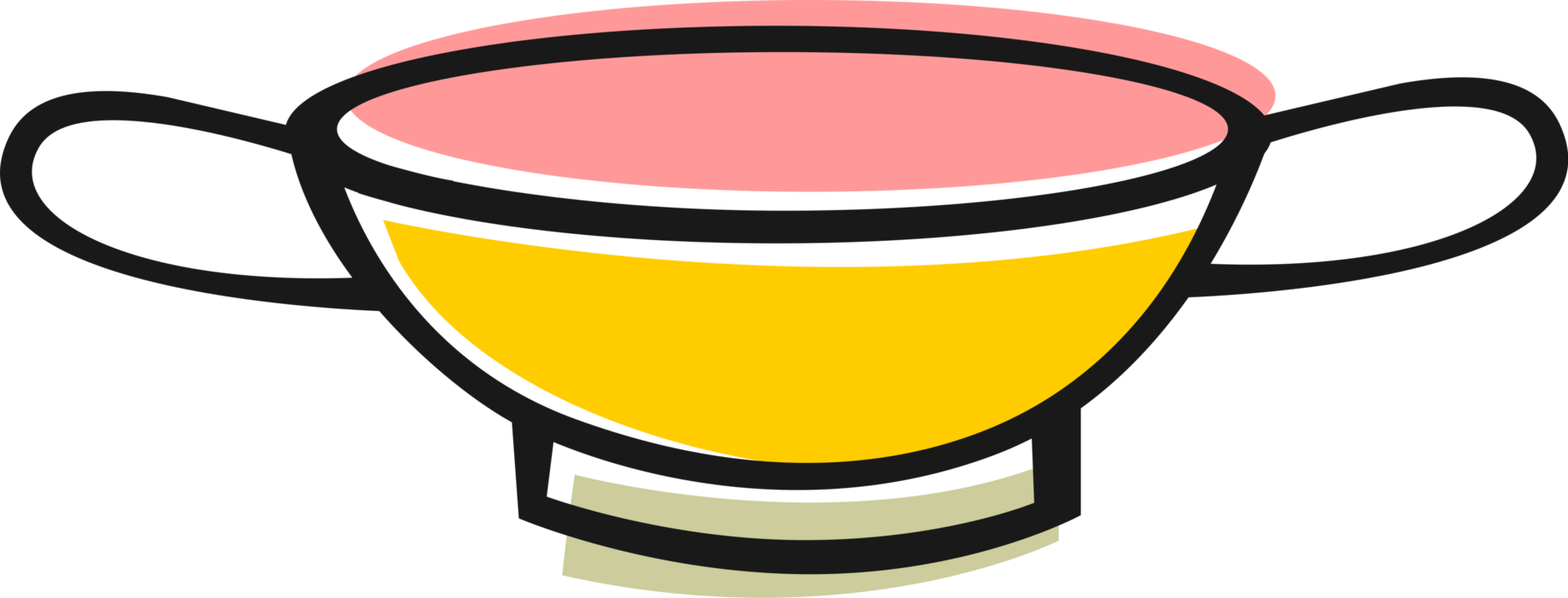 Vector Illustration of Round Bowl Container for Liquids, Food 