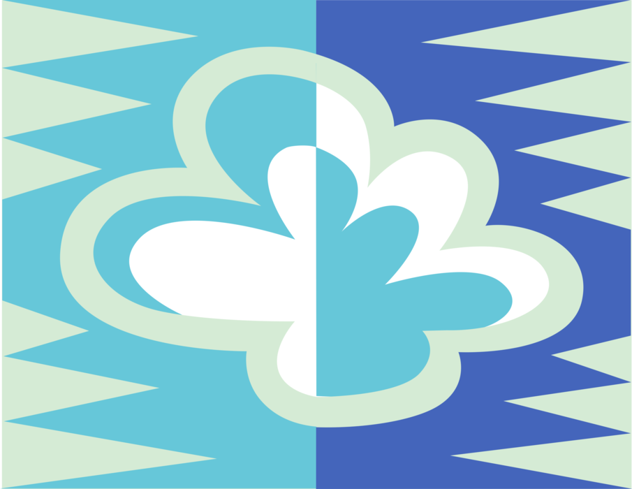 Vector Illustration of Weather Forecast Calls for Cloudy Day with Clouds