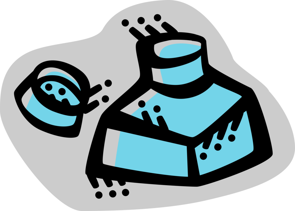 Vector Illustration of Writing Ink Well