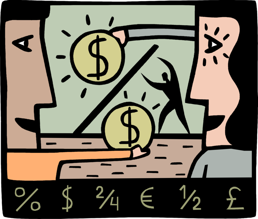 Vector Illustration of Financial Leverage Uses Debt to Finance Additional Assets and Increase Returns on Investment