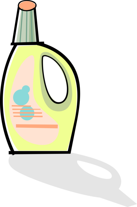 Vector Illustration of Laundry Detergent or Liquid Dish Washing Soap
