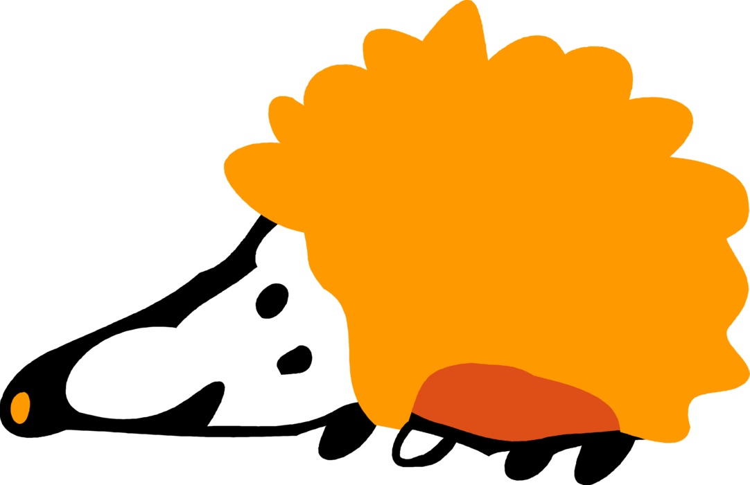 Vector Illustration of Hedgehog Spiny Mammal Animal