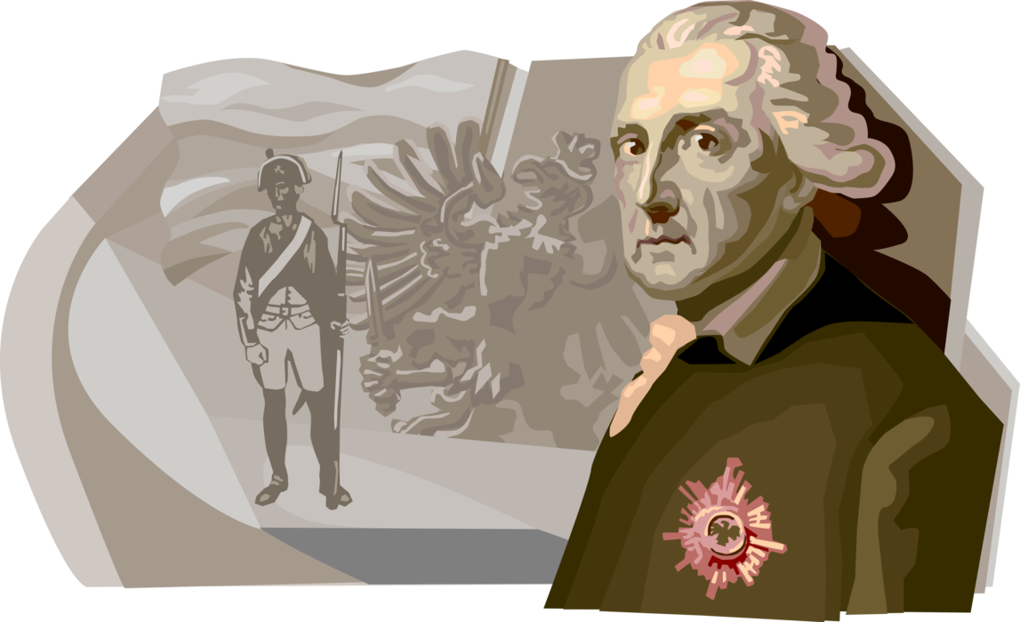Vector Illustration of Frederick the Great, King of Prussia