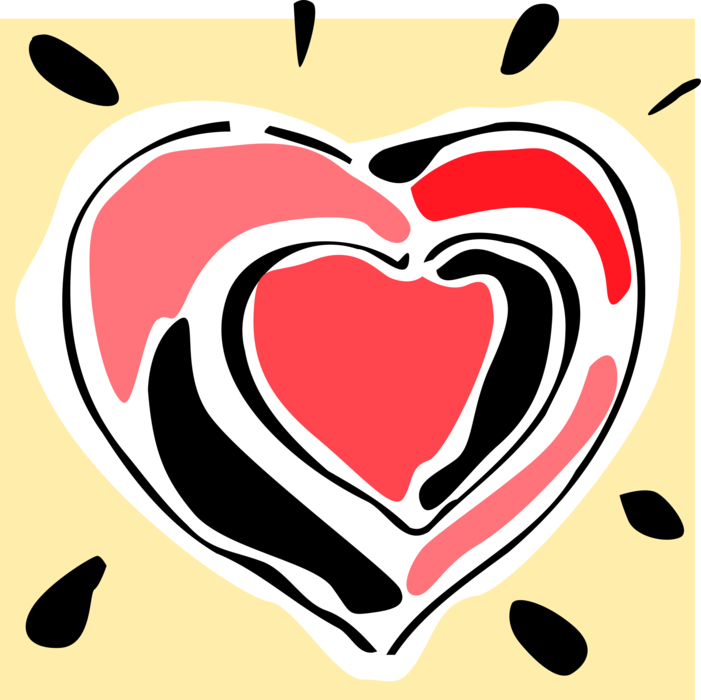 Vector Illustration of Romance Love Hearts