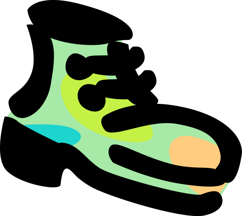 Vector Illustration of Work Boot Shoe Footwear