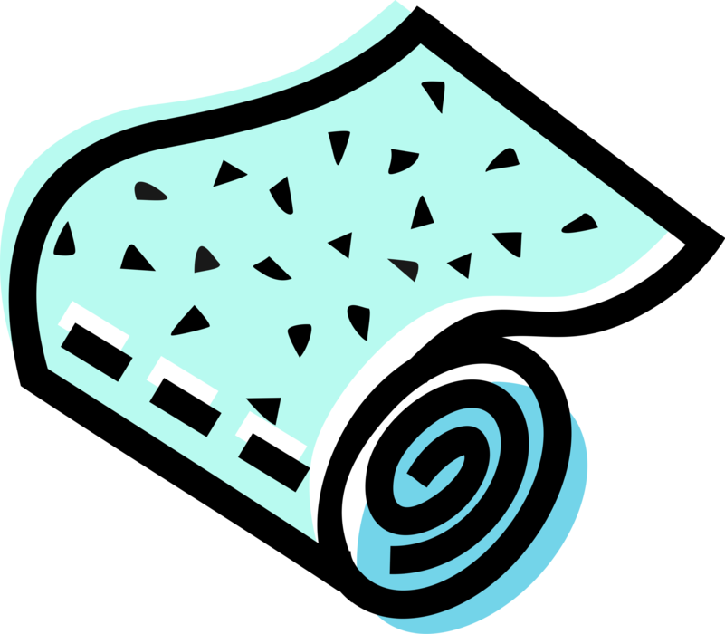 Vector Illustration of Roll of Gauze Dressing Bandage