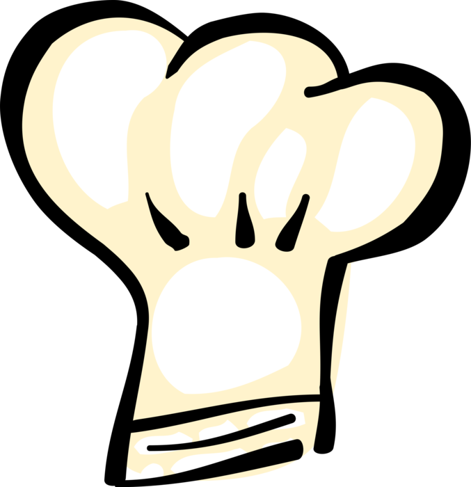 Vector Illustration of Culinary Cuisine Cooking Restaurant Chef Hat