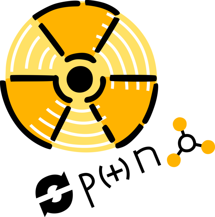 Vector Illustration of Nuclear Fallout Radioactive Radiation Symbol
