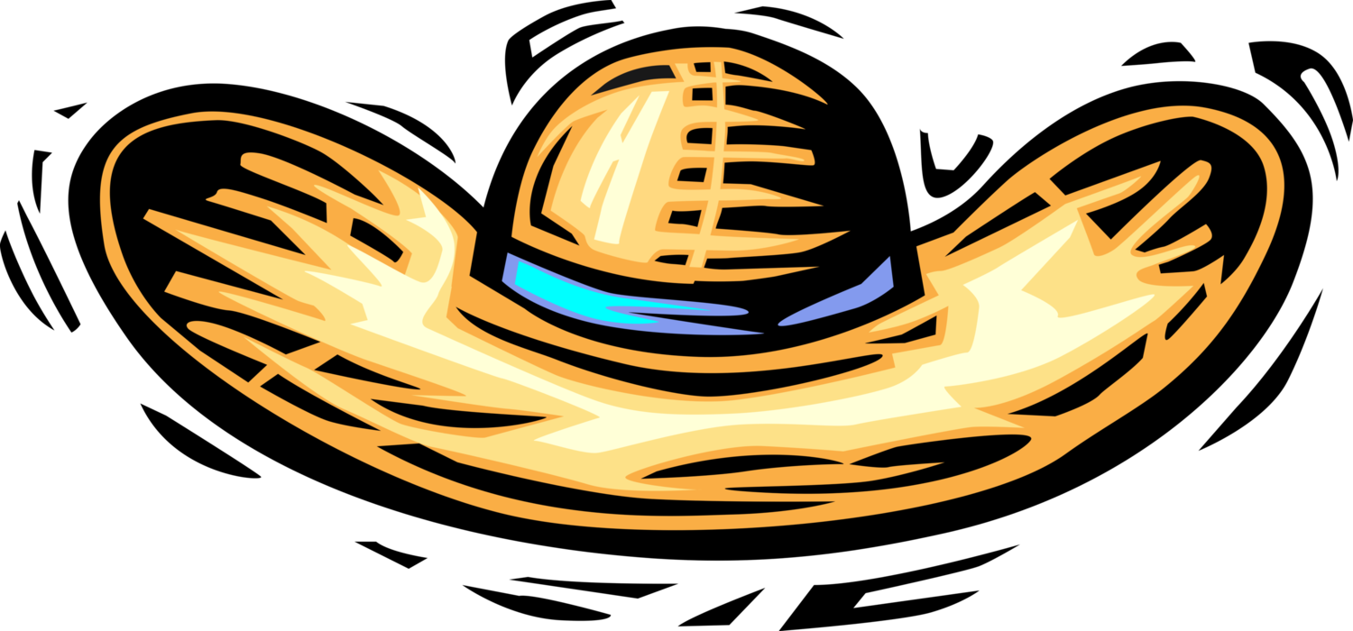 Vector Illustration of Summer Fashion Sun Hat