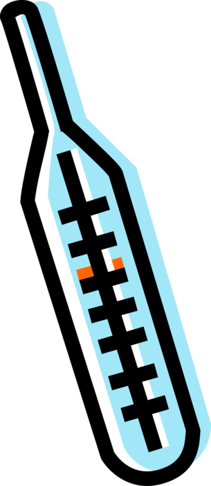 Vector Illustration of Thermometer for Taking Patient's Temperature