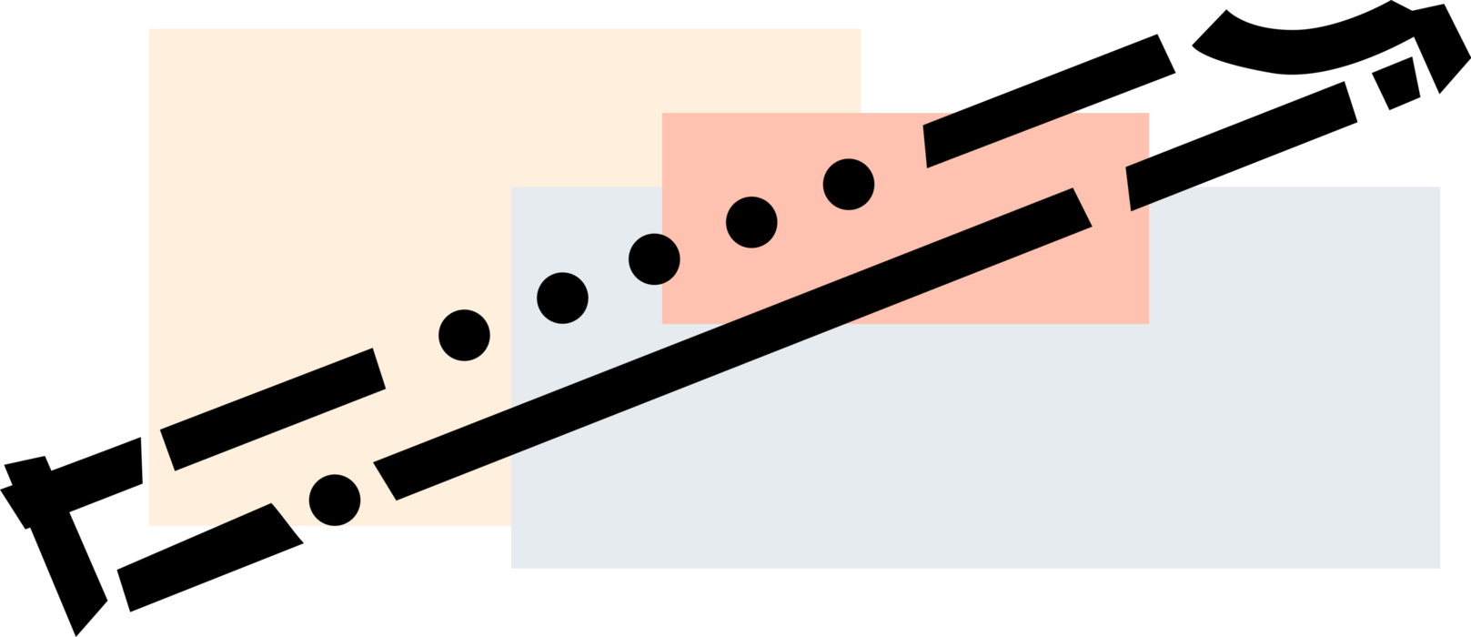 Vector Illustration of Flute Musical Instrument