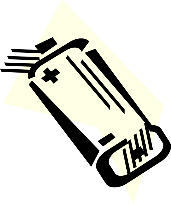 Vector Illustration of Electrical Energy Power Source Batteries