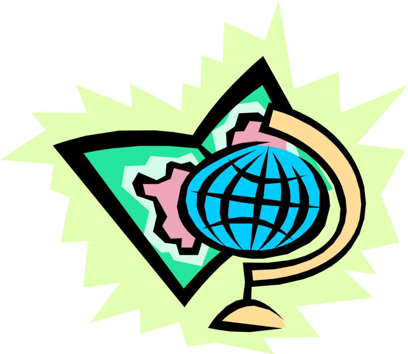 Vector Illustration of Planet Earth World Symbol