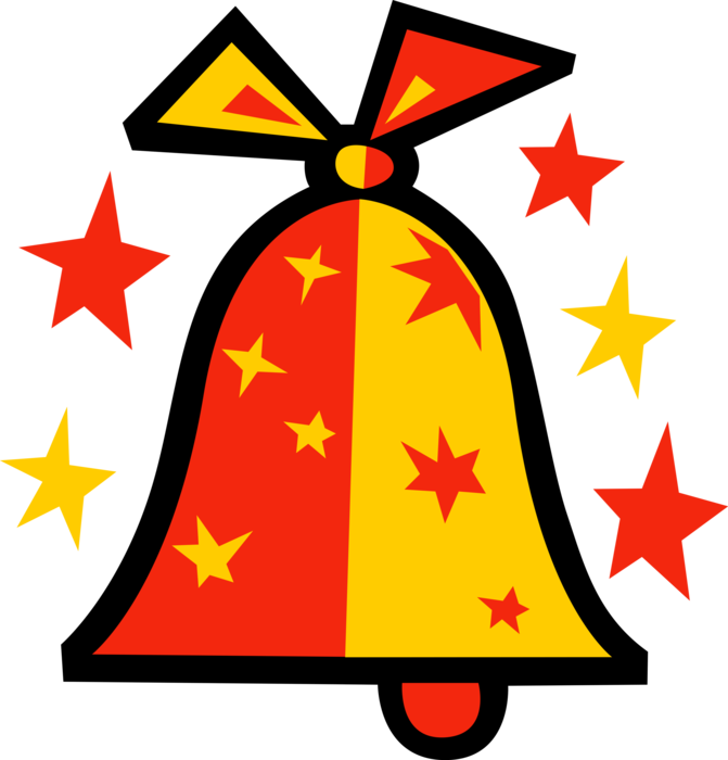 Vector Illustration of Holiday Season Christmas Festive Bell Ornament Decoration