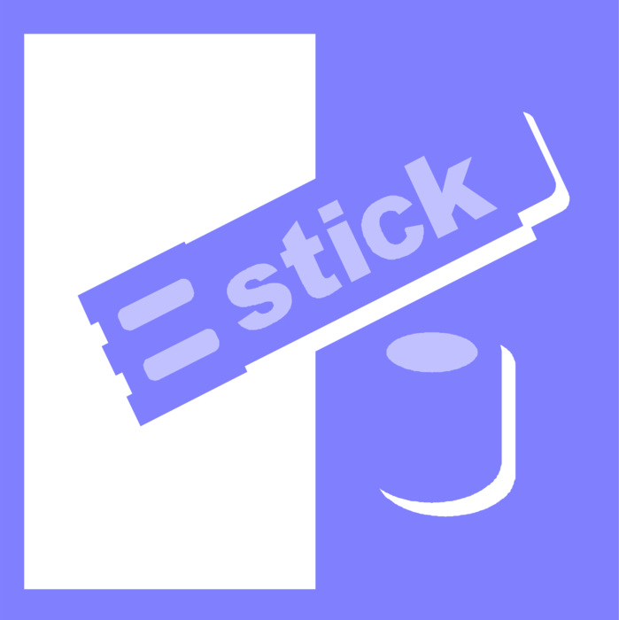 Vector Illustration of Office Stationery Glue Stick Solid Adhesive in Twist or Push-Up Tube