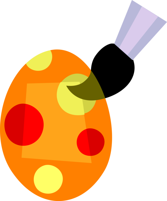 Vector Illustration of Decorated Colored Easter or Paschal Eggs Celebrate Springtime and Easter Season