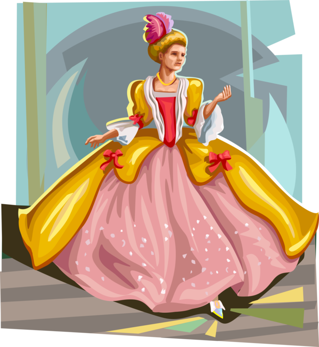 Vector Illustration of Fable Characters Based on Cinderella Fable