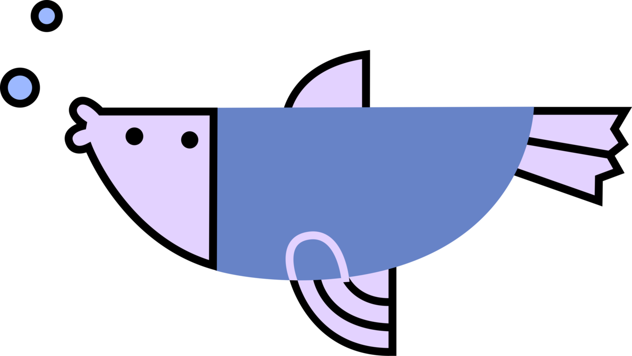 Vector Illustration of Marine Aquatic Fish