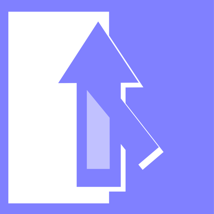 Vector Illustration of Directional Arrow Pointing