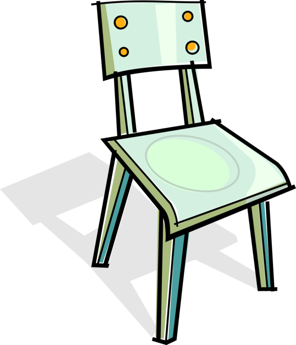 Vector Illustration of Home Furnishings Chair Furniture