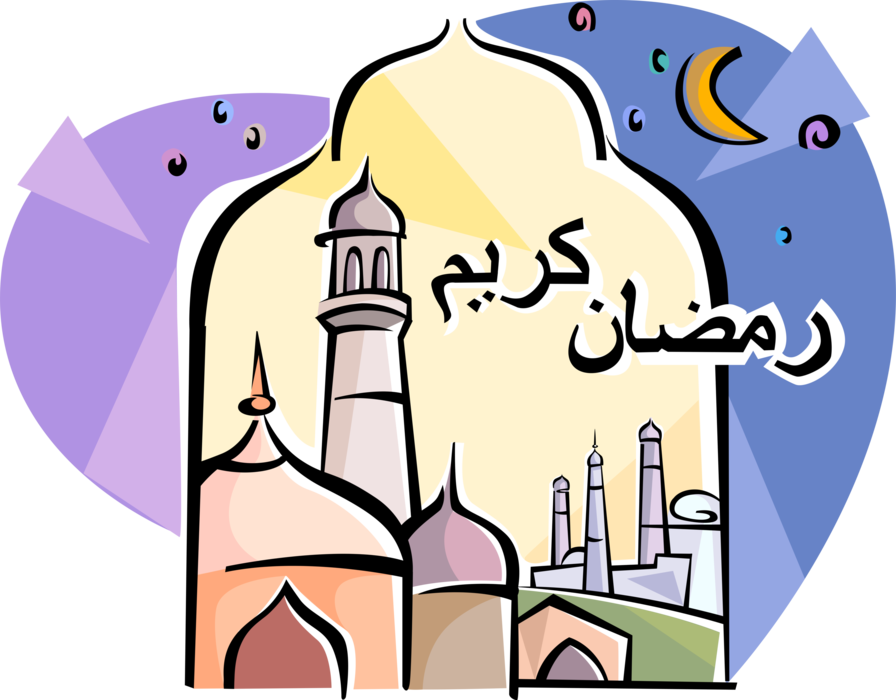 Vector Illustration of Ramadhan or Ramadan Islamic Blessed Greeting