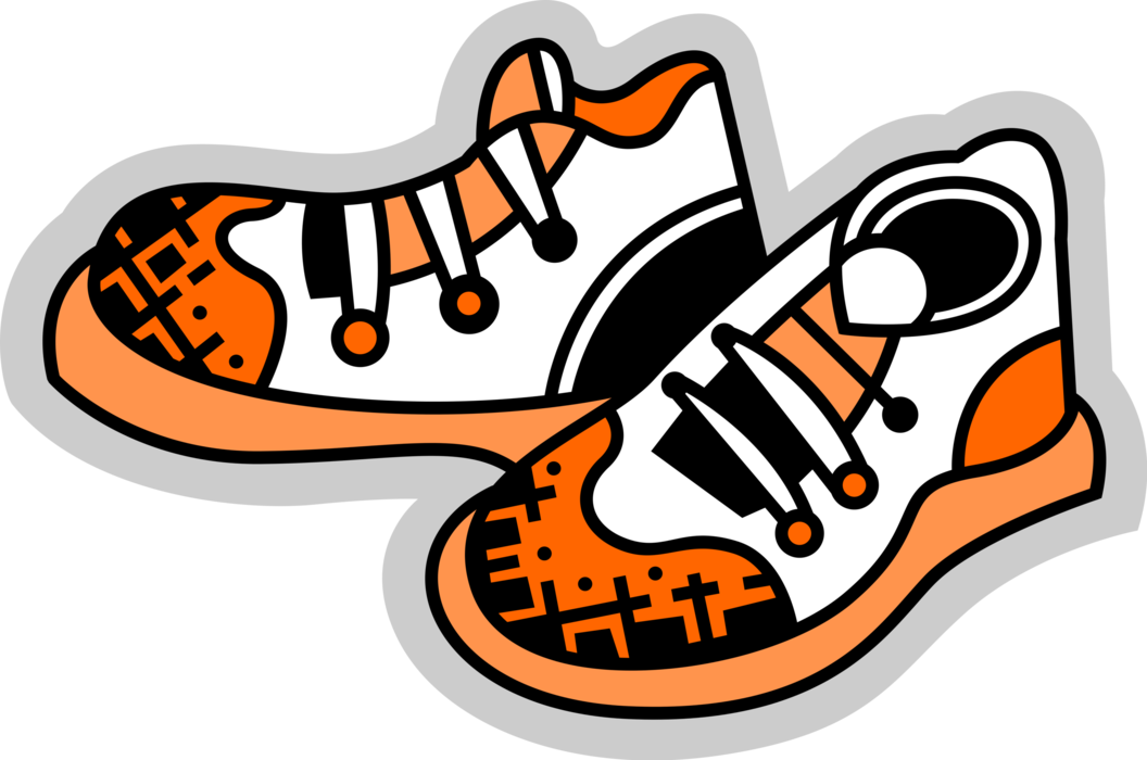 Vector Illustration of Athletic Sports Sneaker Running Shoe Footwear