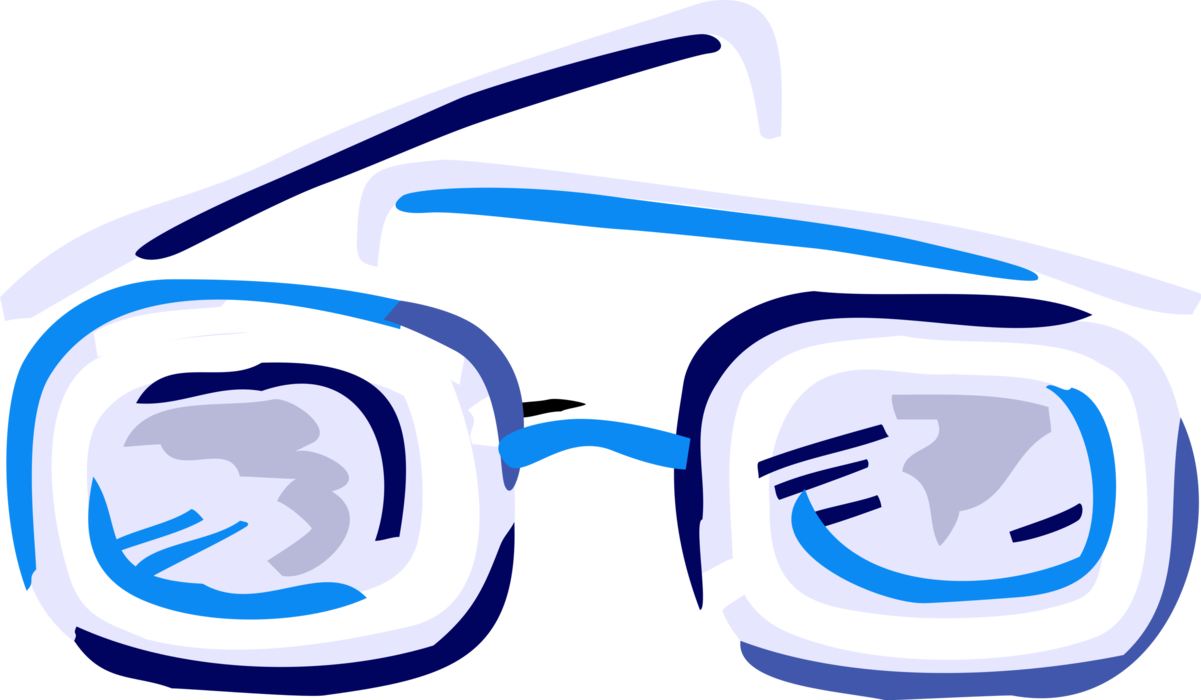 Vector Illustration of Sunglasses or Sun Glasses Protective Eyewear