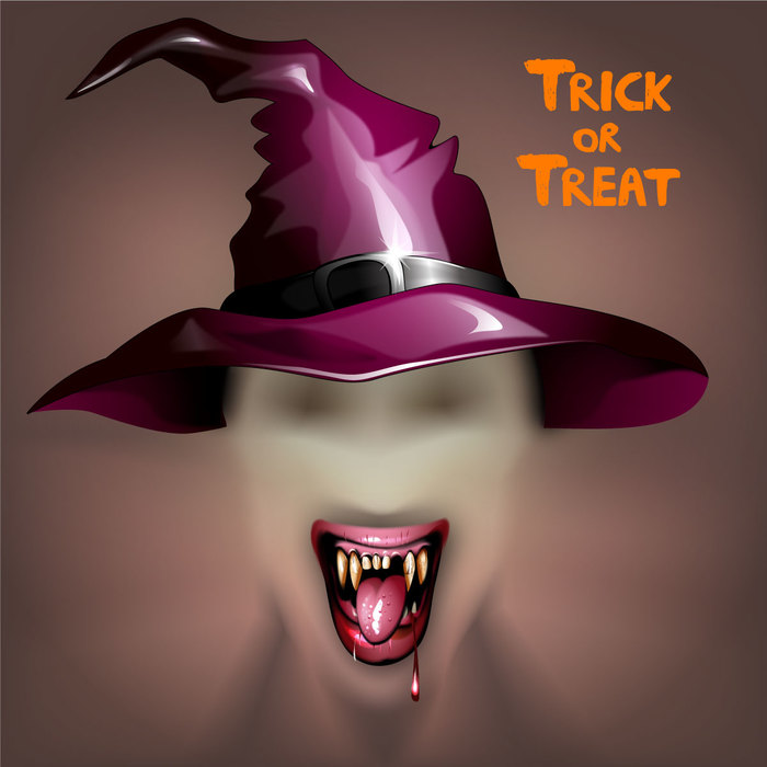 Witch's Hat, Scary Mouth with Teeth Overlay