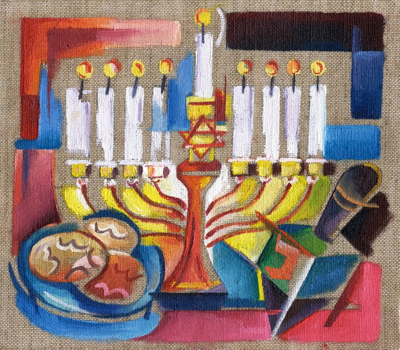 Menorah Celebrates Jewish Traditions