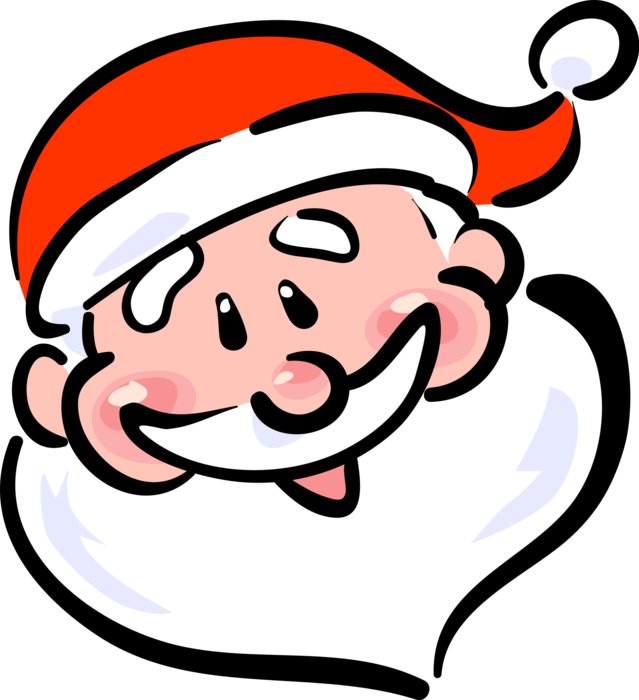 Vector Illustration of Santa Claus Loves Christmas