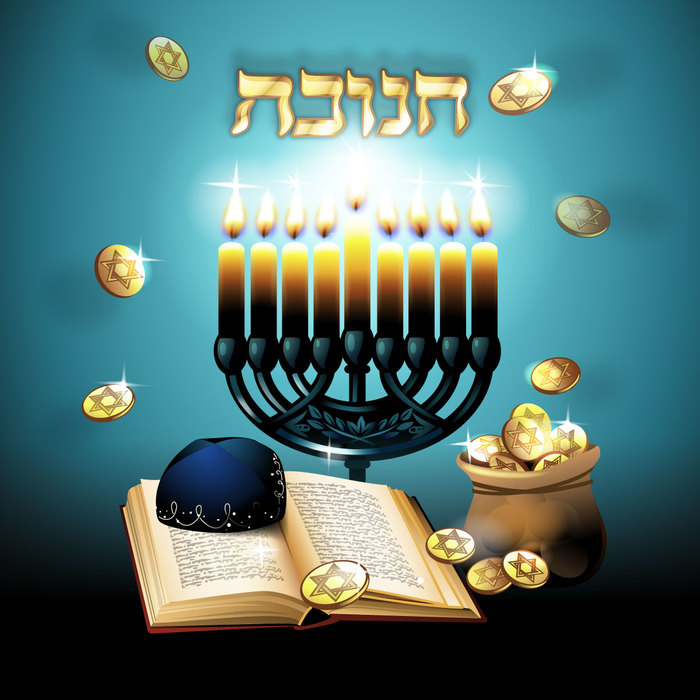 Hanukkah Celebration Symbols