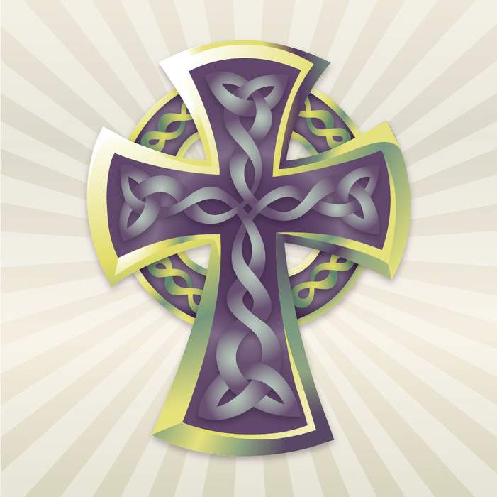 Celtic Cross with Knots Symbol