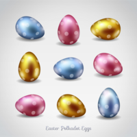 98in8uwhqi wannapik vector polka dot easter eggs design 05 metal eggs